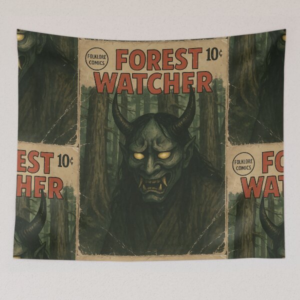 Item preview, Japanese Hannya Art: Forest watcher designed and sold by bapupa.