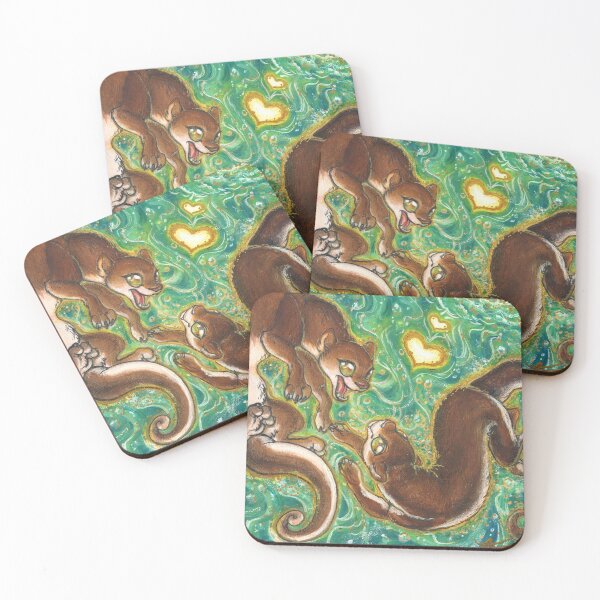 Item preview, Dancing Otters designed and sold by The Underbrush Hollow.