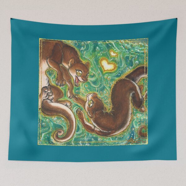 Item preview, Dancing Otters designed and sold by The Underbrush Hollow.