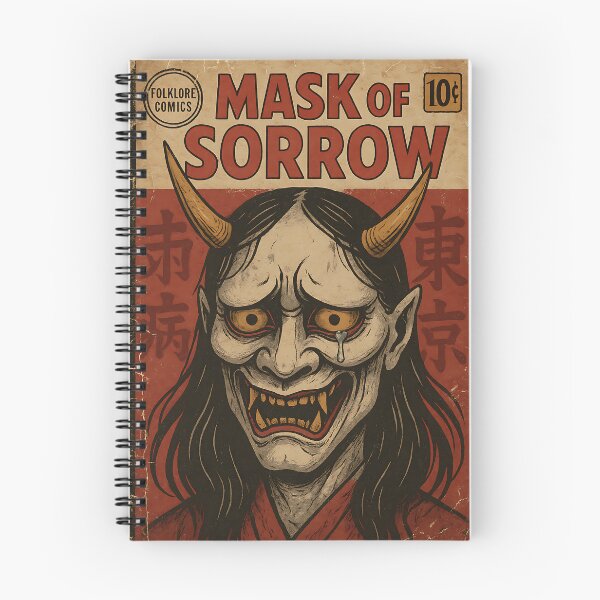 Item preview, Japanese Hannya Art: Mask of sorrow designed and sold by bapupa.