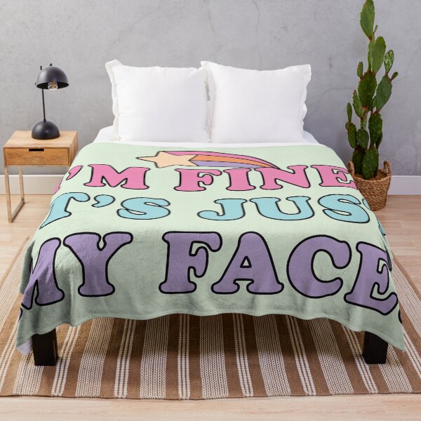Item preview, I’m Fine It’s Just My Face Funny Quote designed and sold by BrownHorse90s.