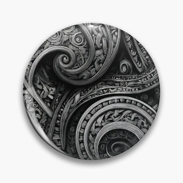 Item preview, New Zealand Māori Paua Pattern Koru Design 500 designed and sold by GrinGalore.