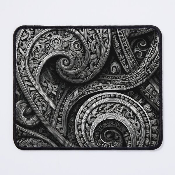 Item preview, New Zealand Māori Paua Pattern Koru Design 500 designed and sold by GrinGalore.