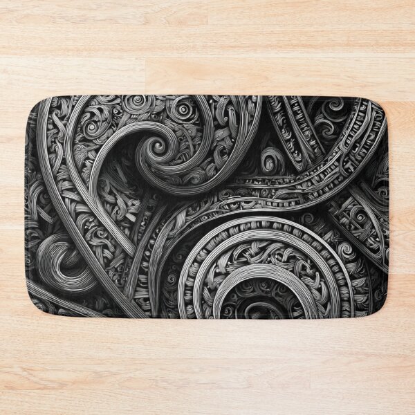 Item preview, New Zealand Māori Paua Pattern Koru Design 500 designed and sold by GrinGalore.