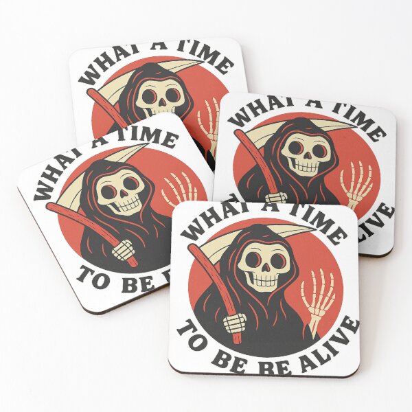 Item preview, What a Time to Be Alive – Grim Reaper Retro Design designed and sold by haitrieuic96.