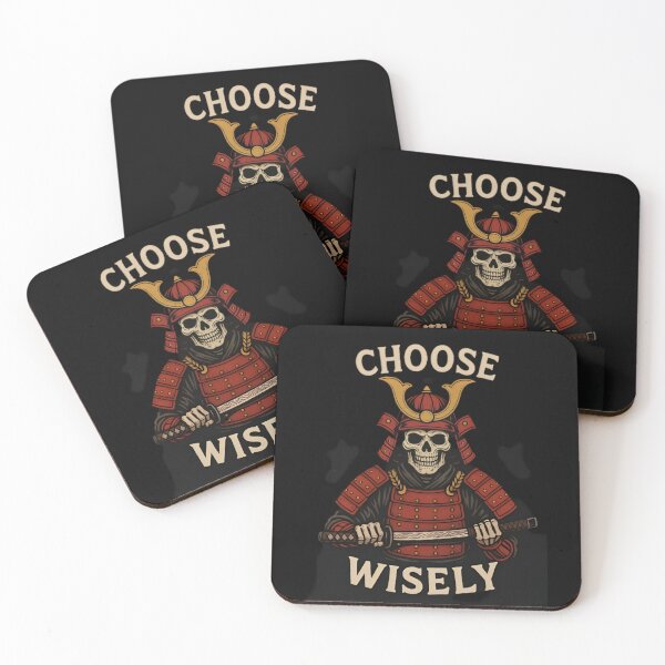 Item preview, Choose Wisely Samurai Skull Warrior designed and sold by Amr Siam.