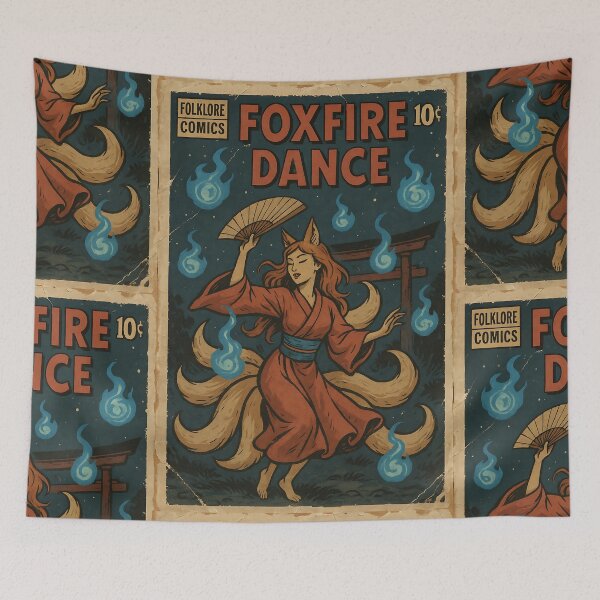 Item preview, Japanese Kitsune Art: Foxfire dance designed and sold by bapupa.