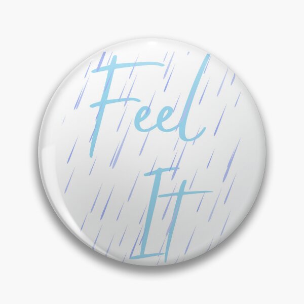 Item preview, Feel It Aesthetic Rain Design – Motivational Quote Typography Art designed and sold by Kabootri.