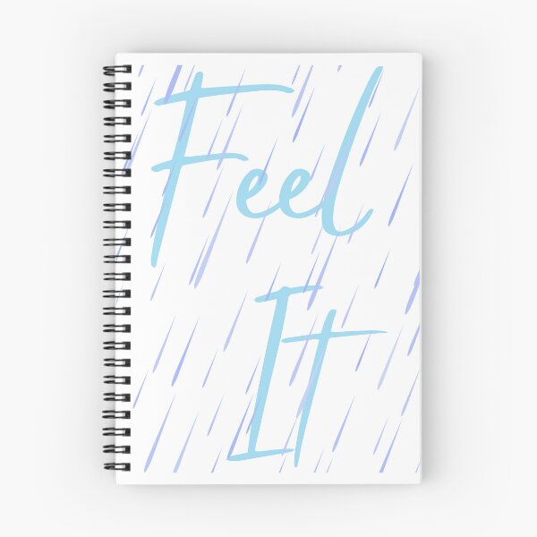 Item preview, Feel It Aesthetic Rain Design – Motivational Quote Typography Art designed and sold by Kabootri.