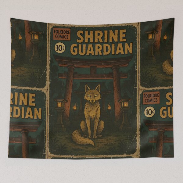 Item preview, Japanese Kitsune Art: Shrine guardian designed and sold by bapupa.