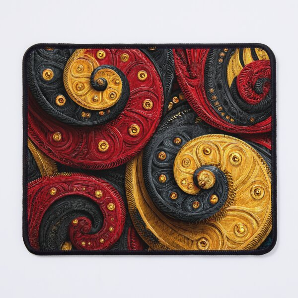 Item preview, New Zealand Māori Paua Pattern Koru Design 503 designed and sold by GrinGalore.