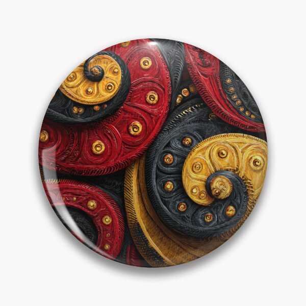 Item preview, New Zealand Māori Paua Pattern Koru Design 503 designed and sold by GrinGalore.