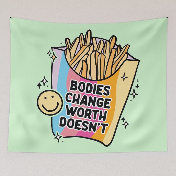 Item preview, Bodies Change Worth Doesn’t Positive Self Love designed and sold by BrownHorse90s.