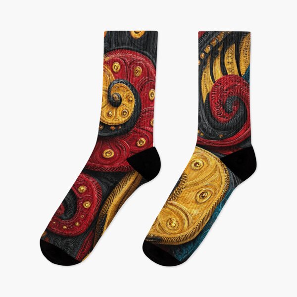 Item preview, New Zealand Māori Paua Pattern Koru Design 503 designed and sold by GrinGalore.