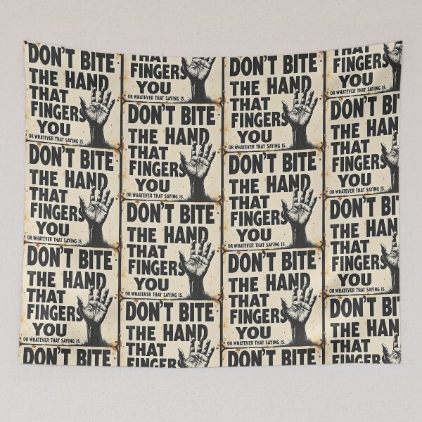 Item preview, Don't Bite the Hand that Finger's You designed and sold by Huskyyy Designs.