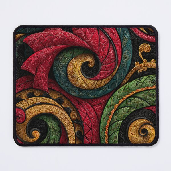 Item preview, New Zealand Māori Paua Pattern Koru Design 504 designed and sold by GrinGalore.