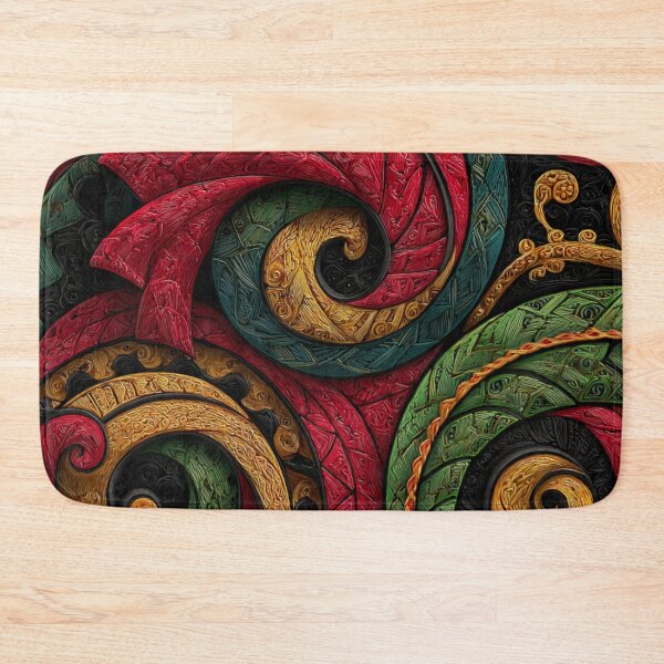 Item preview, New Zealand Māori Paua Pattern Koru Design 504 designed and sold by GrinGalore.