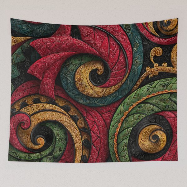 Item preview, New Zealand Māori Paua Pattern Koru Design 504 designed and sold by GrinGalore.