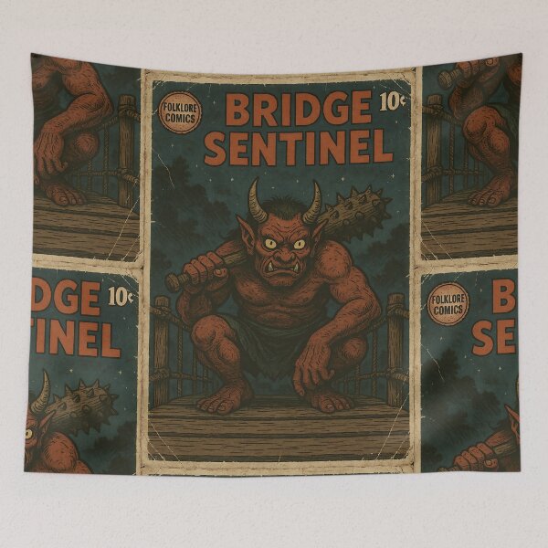 Item preview, Japanese Oni Demon Art: Bridge sentinel designed and sold by bapupa.