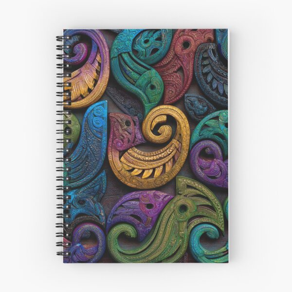 Item preview, New Zealand Māori Paua Pattern Koru Design 505 designed and sold by GrinGalore.
