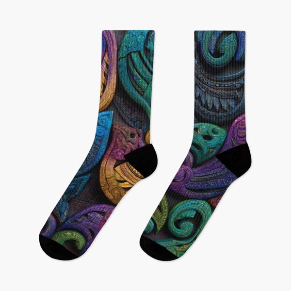 Item preview, New Zealand Māori Paua Pattern Koru Design 505 designed and sold by GrinGalore.