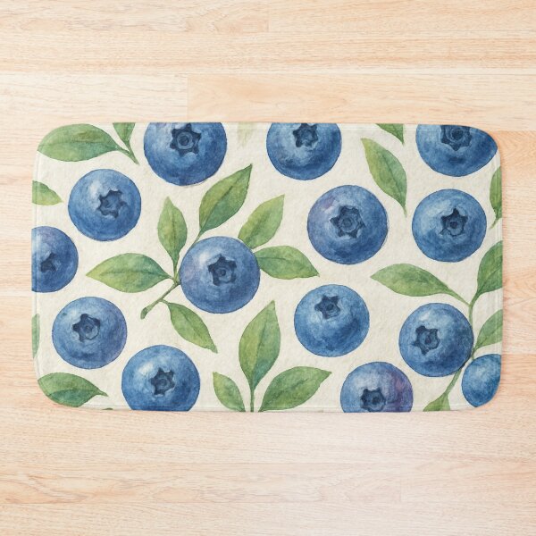 Item preview, Yummy blueberries on texture paper  designed and sold by cutsypatterns.