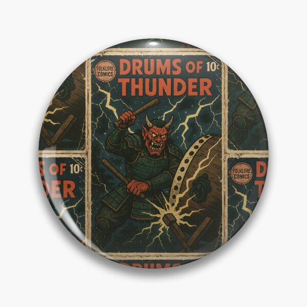 Item preview, Japanese Oni Demon Art: Drums of thunder designed and sold by bapupa.