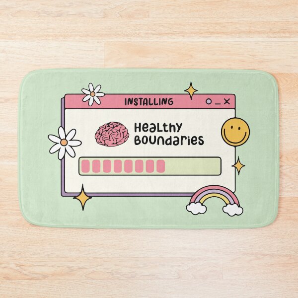 Item preview, Installing Healthy Boundaries Self Care Quote designed and sold by BrownHorse90s.
