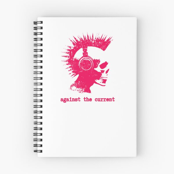 Item preview, against the current, red graphics with punk-skull designed and sold by silent-violin.