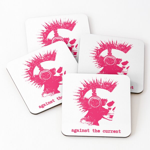 Item preview, against the current, red graphics with punk-skull designed and sold by silent-violin.