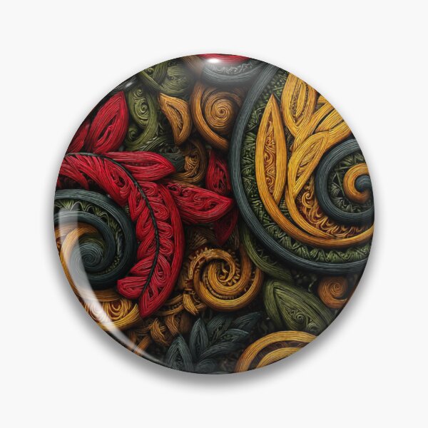 Item preview, New Zealand Māori Paua Pattern Koru Design 506 designed and sold by GrinGalore.