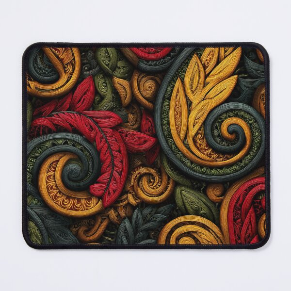 Item preview, New Zealand Māori Paua Pattern Koru Design 506 designed and sold by GrinGalore.