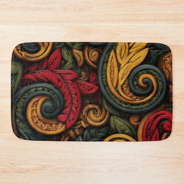Item preview, New Zealand Māori Paua Pattern Koru Design 506 designed and sold by GrinGalore.