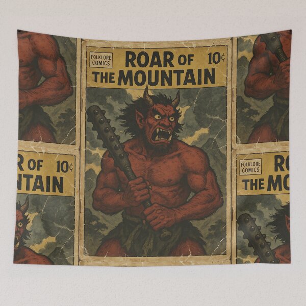 Item preview, Japanese Oni Demon Art: Roar of the mountain designed and sold by bapupa.