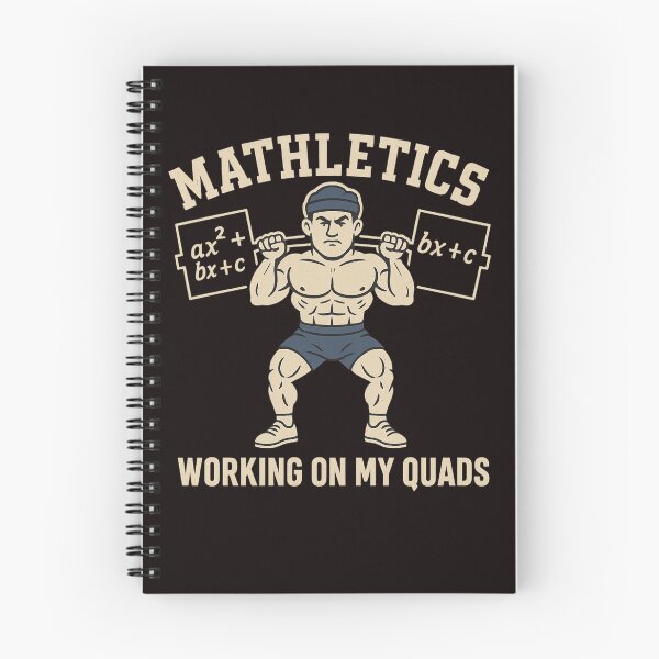 Item preview, Mathletics – Working on My Quads | Funny Math Gym Design designed and sold by FrameFlow.