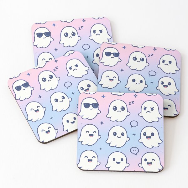 Item preview, “Cute Ghost Pattern – Pastel Aesthetic Design” designed and sold by Boo-U.