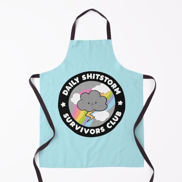 Item preview, Daily Shitstorm Survivors Club Funny Storm Cloud designed and sold by BrownHorse90s.