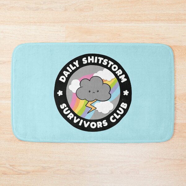 Item preview, Daily Shitstorm Survivors Club Funny Storm Cloud designed and sold by BrownHorse90s.