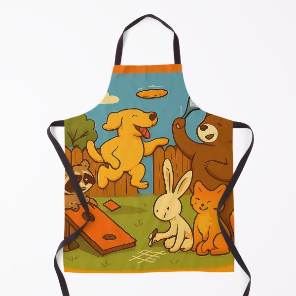 Item preview, Backyard Party with Fun Animals designed and sold by AnimalAirtistry.