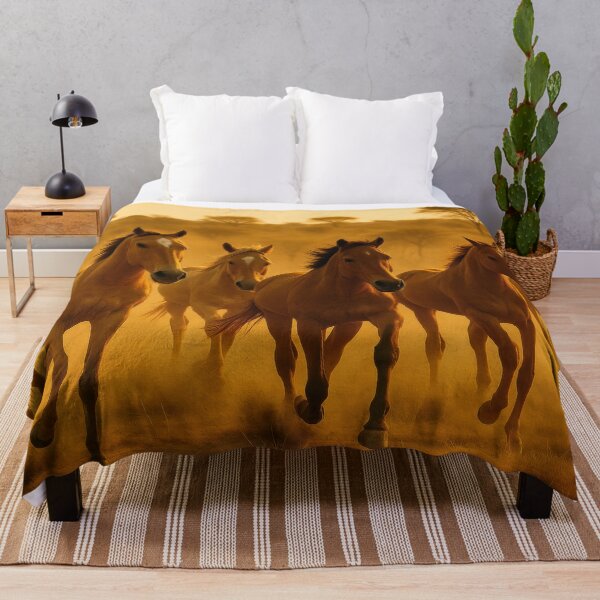 Item preview, Horses in epic evening atmosphere designed and sold by BreakingWorse.