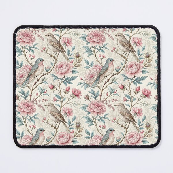 Item preview, Seamless repeating floral pattern Toile de Jouy designed and sold by Creative Line Prints.