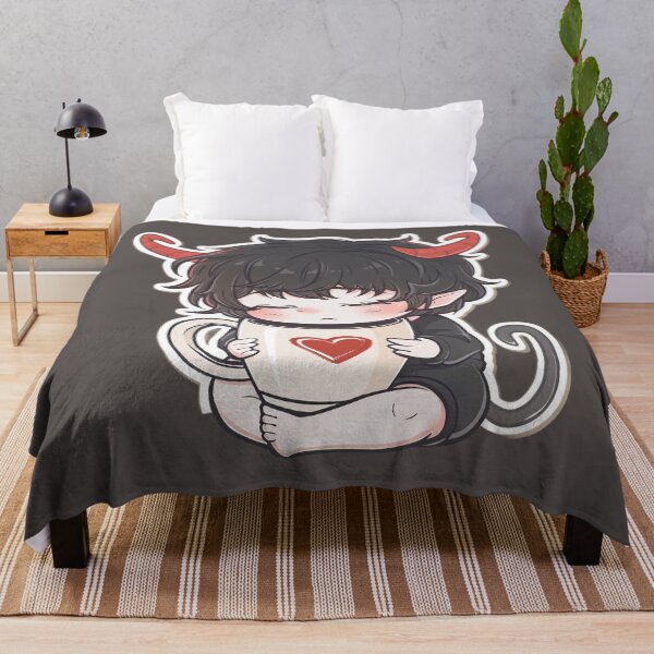 Item preview, Kawaii Chibi Devil with Heart Cup of Coffee – Cute Anime Design designed and sold by Meiersbeste.