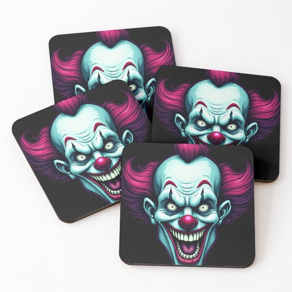 Item preview, Neon Horror Clown – Scary clown in neon style designed and sold by Hans-Design.
