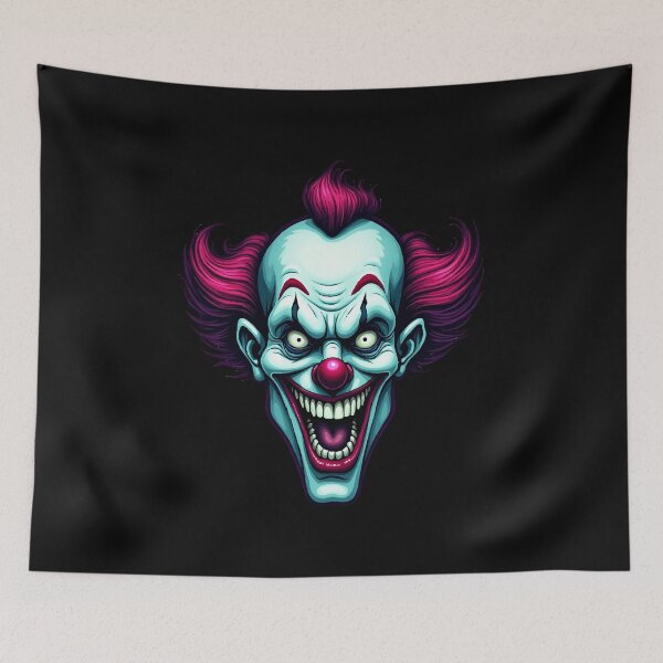 Item preview, Neon Horror Clown – Scary clown in neon style designed and sold by Hans-Design.
