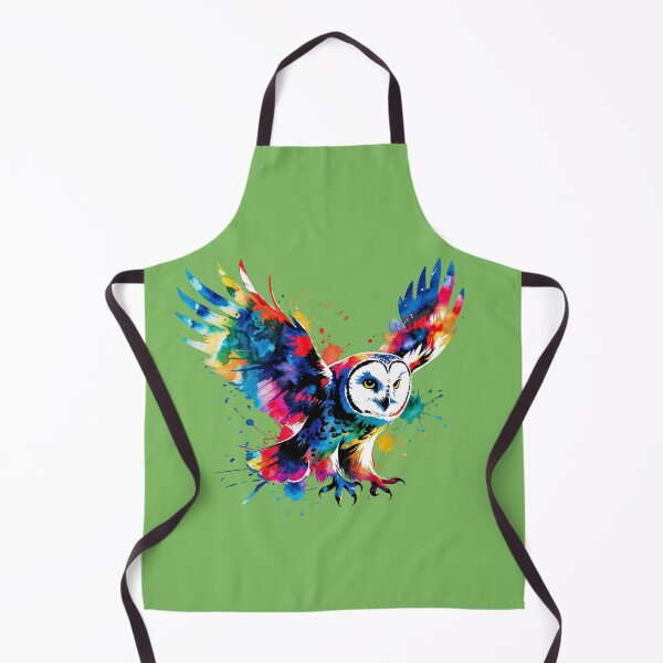 Item preview, Color Splash Owl in Flight Artwork designed and sold by Prachodayat Artworks.