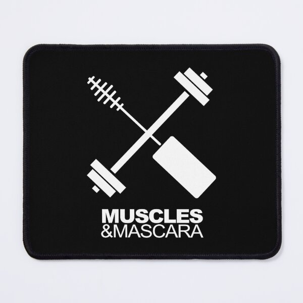 Item preview, Muscles & Mascara – Fitness Strength and Beauty Gym Quote designed and sold by artworkathome.
