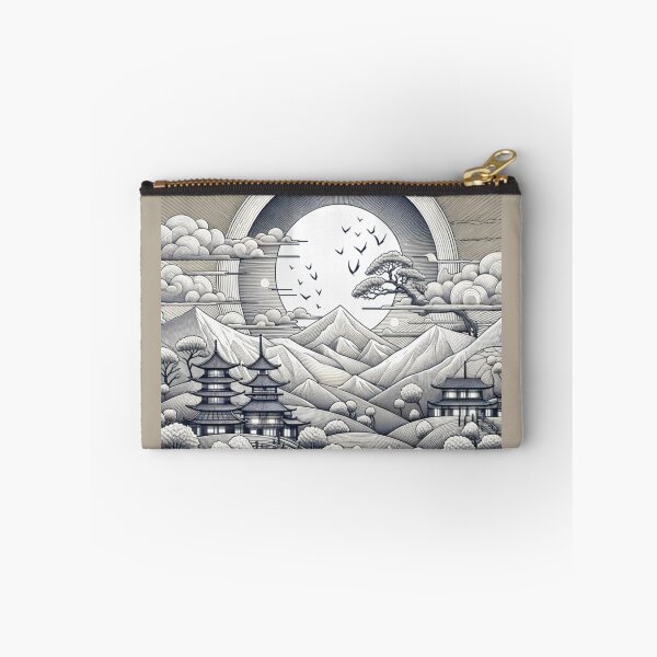 Item preview, Minimalist Japanese Landscape Line Art designed and sold by SholoStudio.