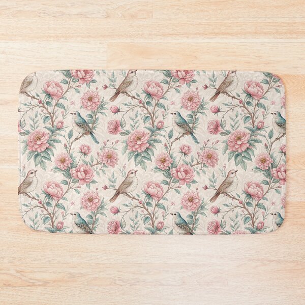 Item preview, Seamless repeating floral pattern Toile de Jouy designed and sold by Creative Line Prints.