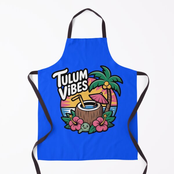 Item preview, Tulum Vibes Tropical Cartoon Sticker – Cute Coconut, Palm Tree & Sunset designed and sold by Timeless Design.