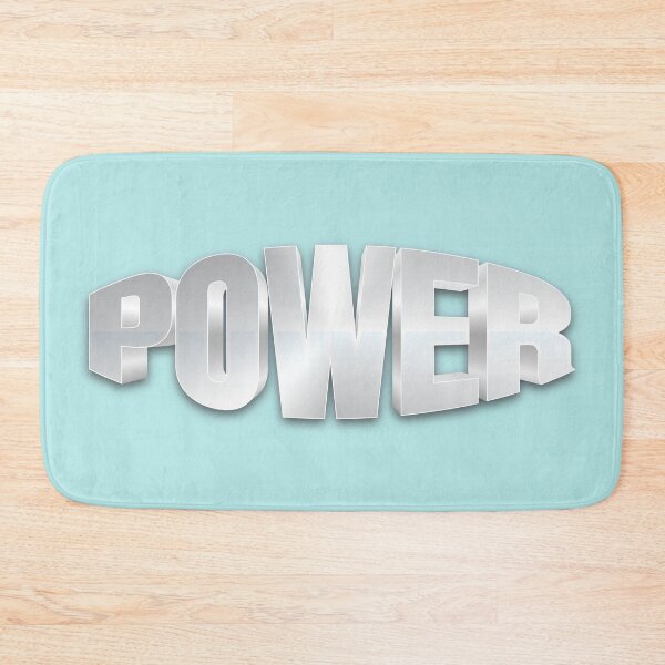 Item preview, POWER Metal Text Effect – Shiny Bulge Wrap Typography Design designed and sold by Vextura.